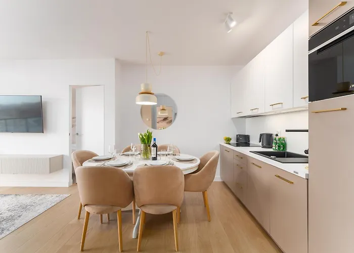 Daire Polanki Aqua 3-pokojowy -premium - Baseny, Wellness I Blisko Morza Garaz Kolobrzeg